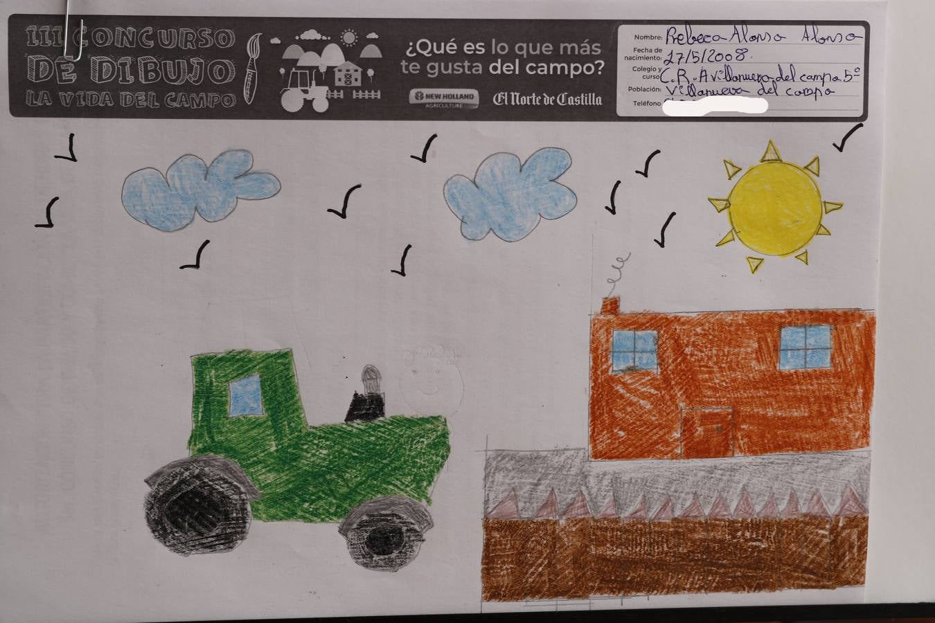 Fotos: Trabajos de 5º de Primaria en la modalidad de dibujo del III Concurso de Dibujo y Cómic &#039;La vida del campo&#039;