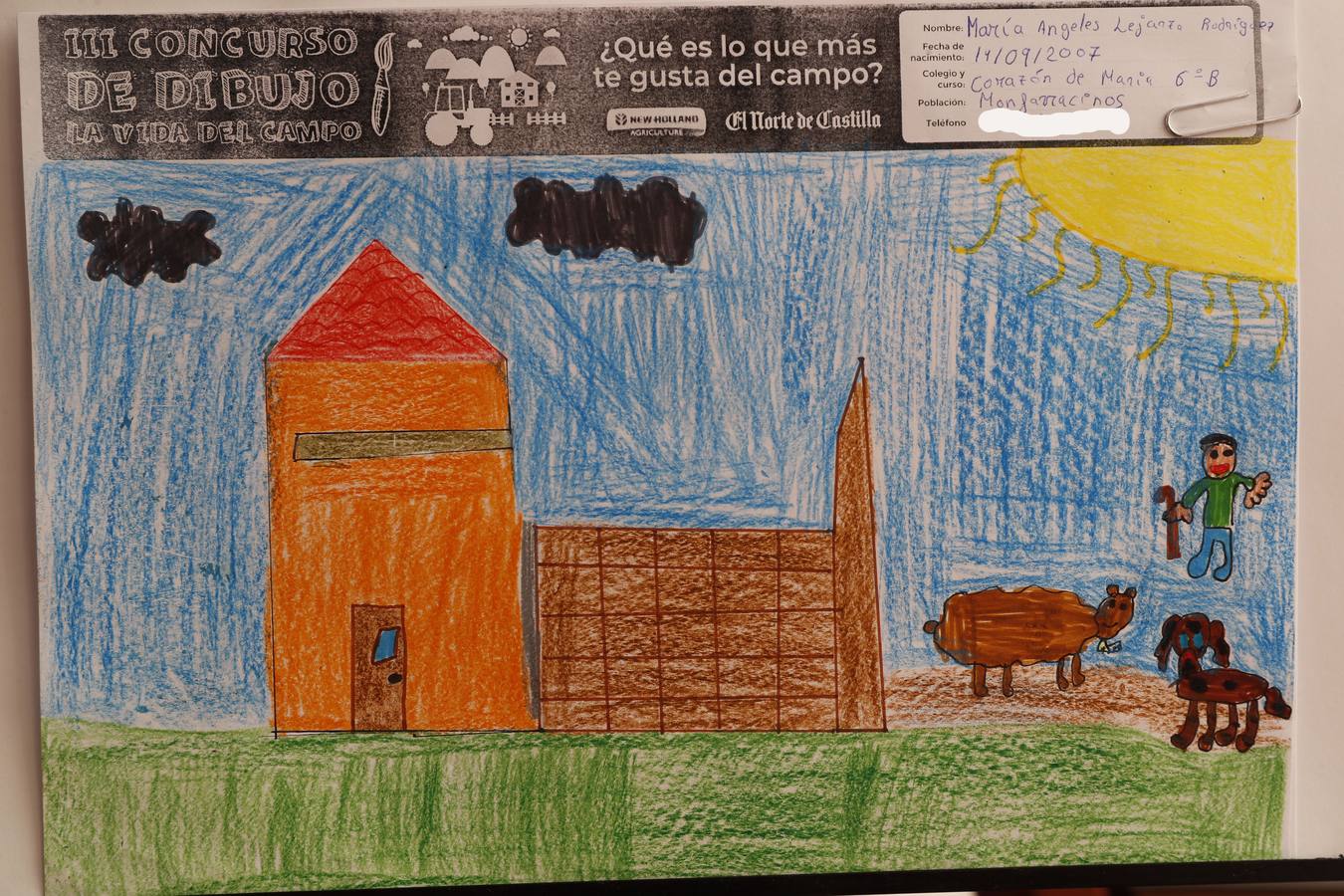 Fotos: Trabajos de 6º de Primaria en la modalidad de dibujo del III Concurso de Dibujo y Cómic &#039;La vida del campo&#039;