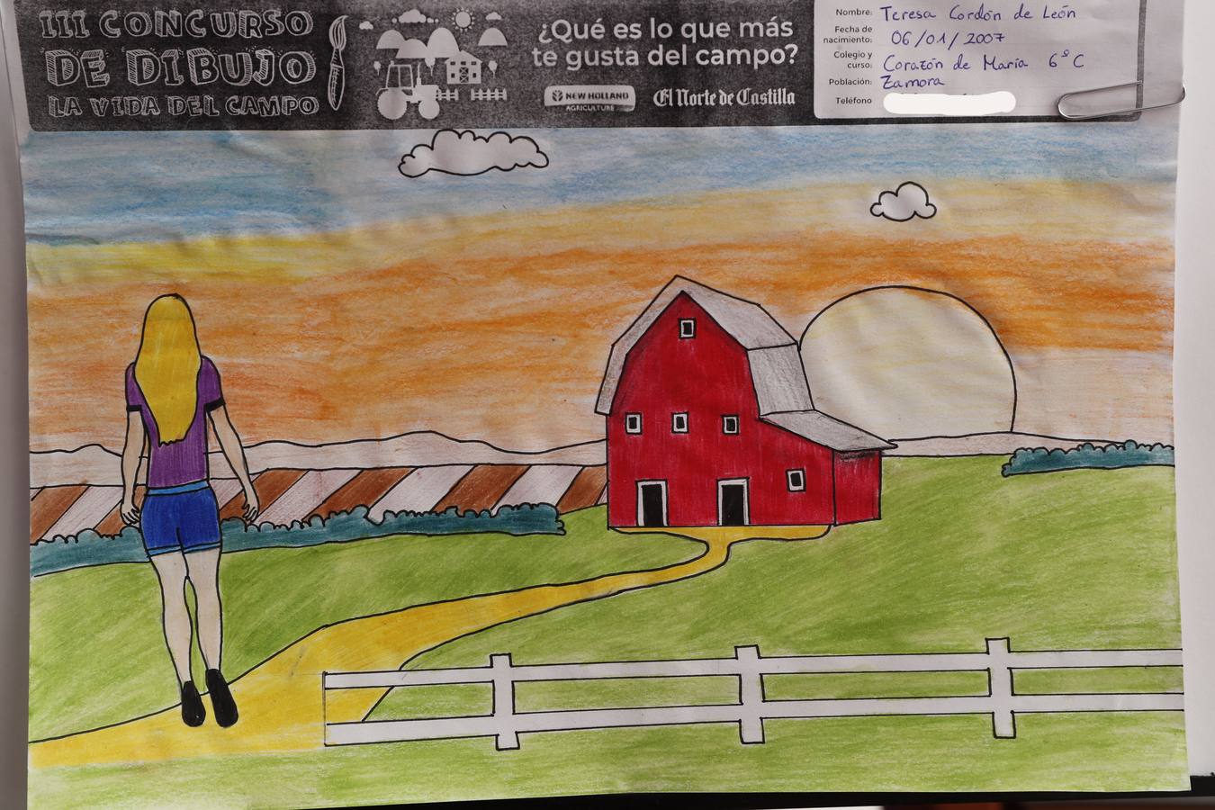 Fotos: Trabajos de 6º de Primaria en la modalidad de dibujo del III Concurso de Dibujo y Cómic &#039;La vida del campo&#039;