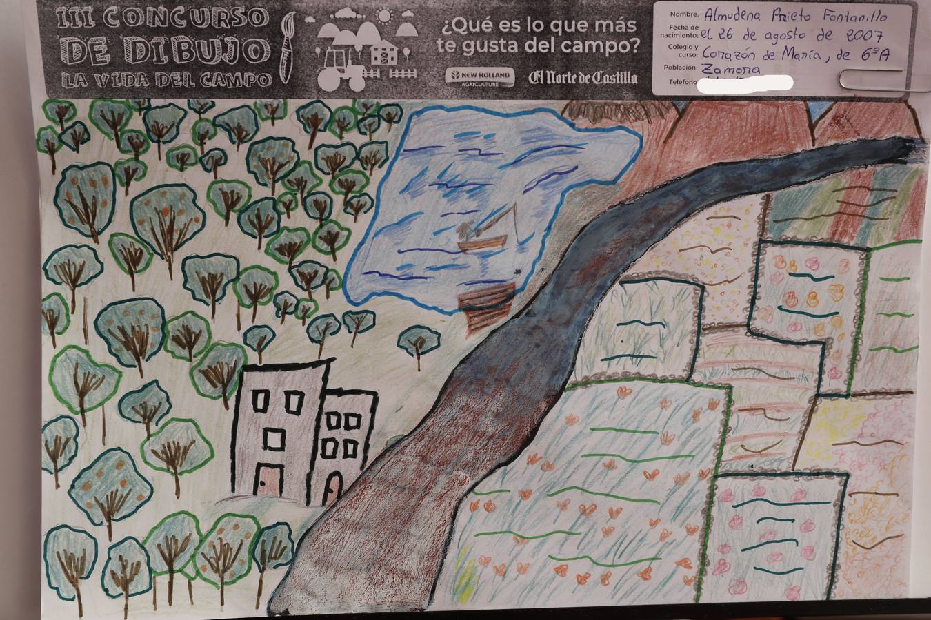 Fotos: Trabajos de 6º de Primaria en la modalidad de dibujo del III Concurso de Dibujo y Cómic &#039;La vida del campo&#039;