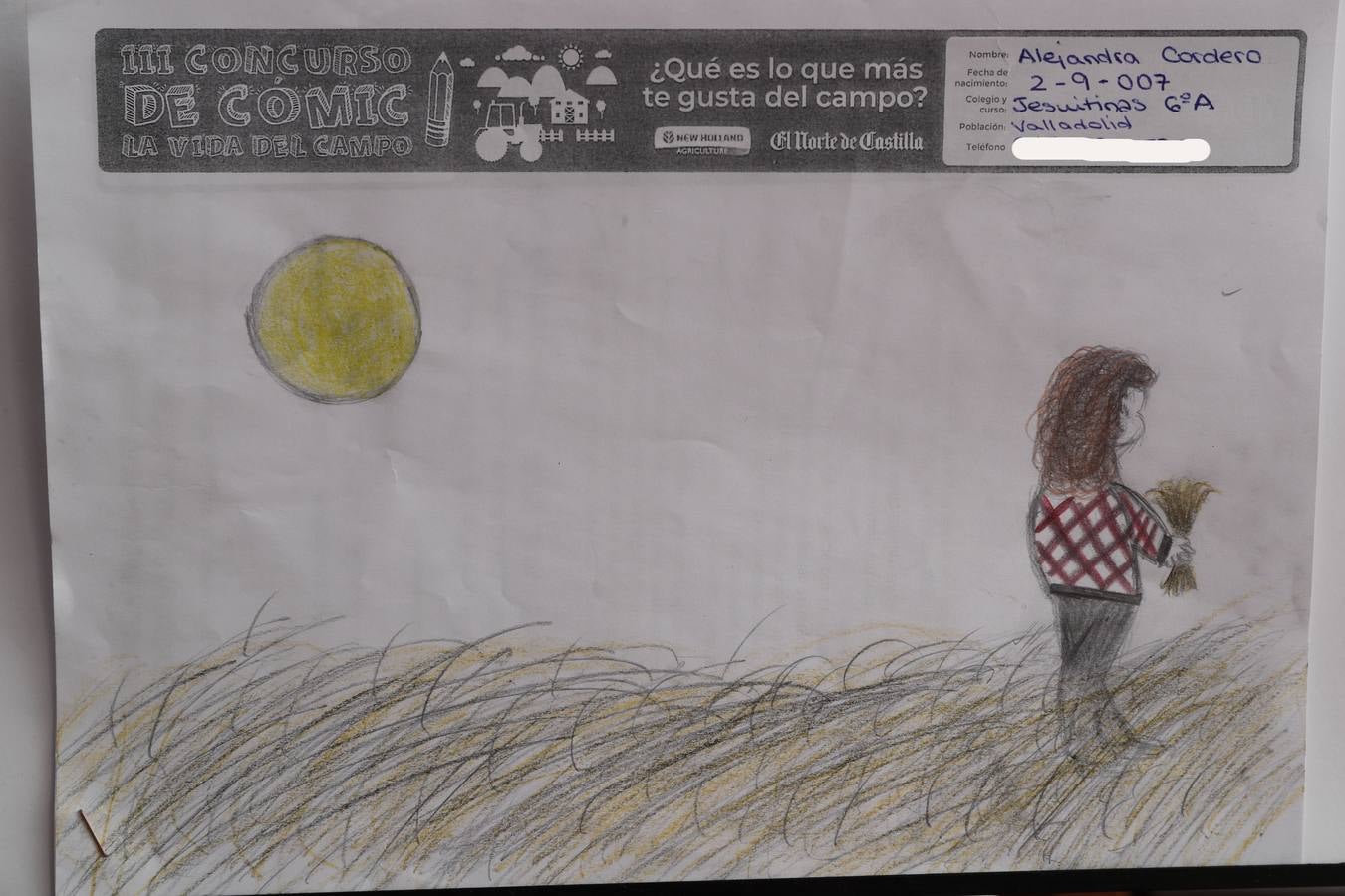 Fotos: Trabajos de 6º de Primaria en la modalidad de dibujo del III Concurso de Dibujo y Cómic &#039;La vida del campo&#039;