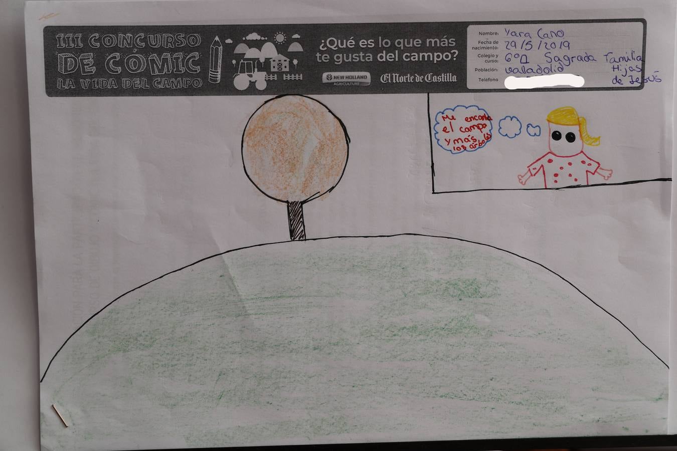 Fotos: Trabajos de 6º de Primaria en la modalidad de dibujo del III Concurso de Dibujo y Cómic &#039;La vida del campo&#039;