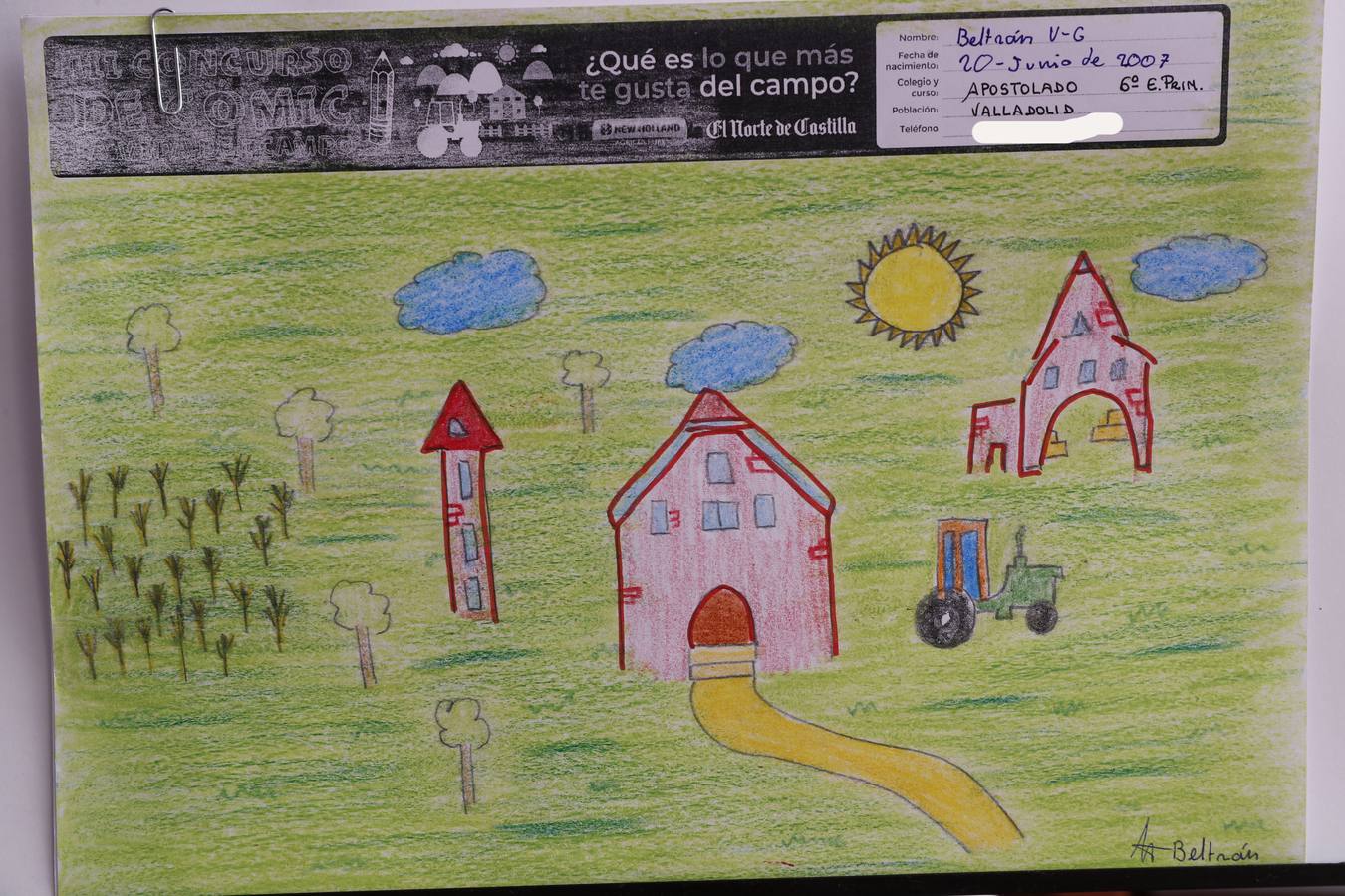 Fotos: Trabajos de 6º de Primaria en la modalidad de dibujo del III Concurso de Dibujo y Cómic &#039;La vida del campo&#039;