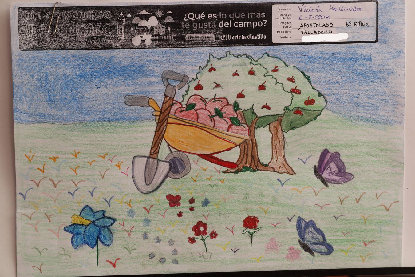 Fotos: Trabajos de 6º de Primaria en la modalidad de dibujo del III Concurso de Dibujo y Cómic &#039;La vida del campo&#039;