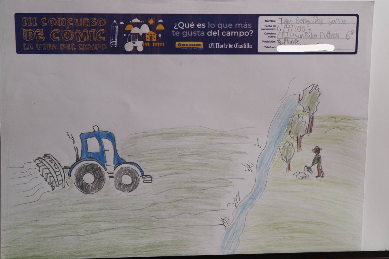 Fotos: Trabajos de 6º de Primaria en la modalidad de dibujo del III Concurso de Dibujo y Cómic &#039;La vida del campo&#039;