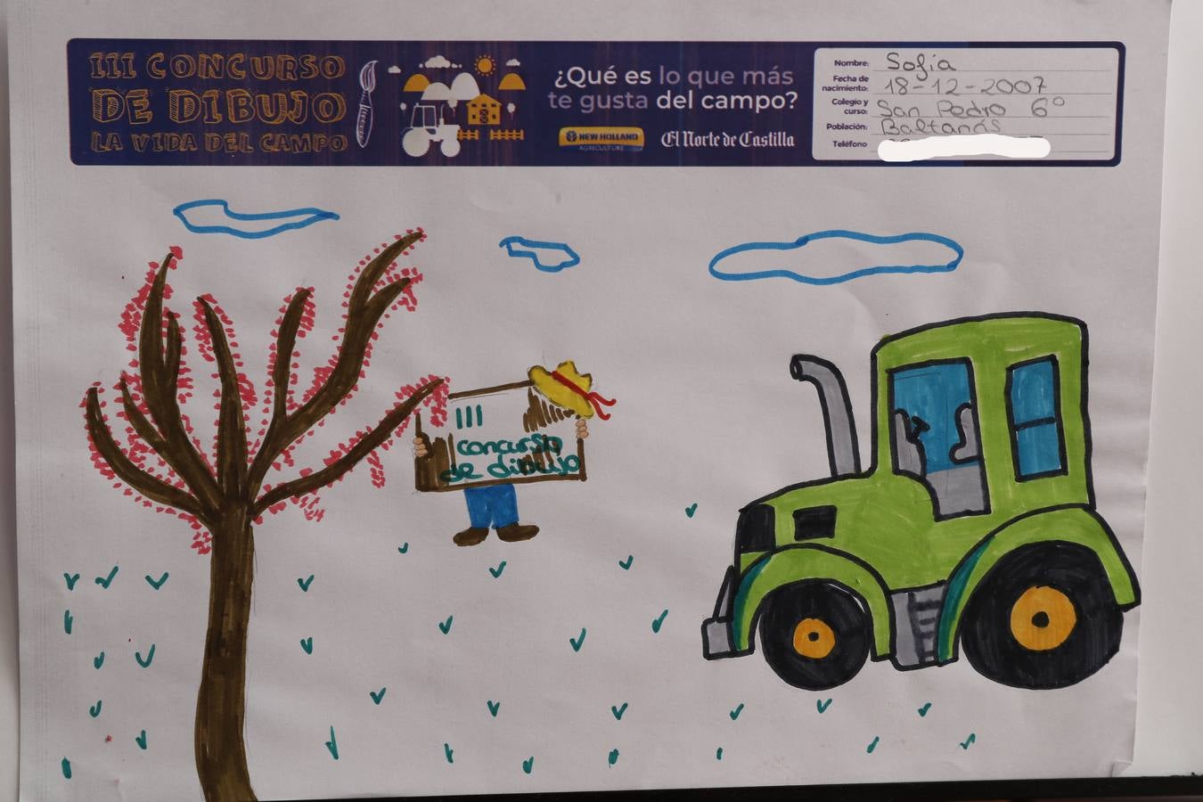 Fotos: Trabajos de 6º de Primaria en la modalidad de dibujo del III Concurso de Dibujo y Cómic &#039;La vida del campo&#039;