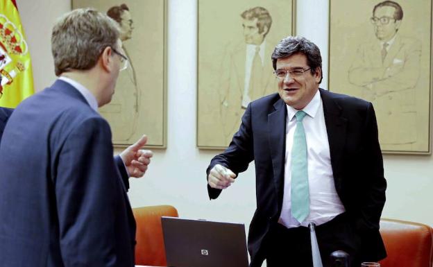 José Luis Escrivá, presidente de la Autoridad Fiscal Independiente (AIReF), en el Congreso.