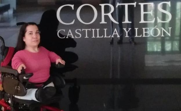 Noelia Frutos, procuradora electa del Partido Socialista, en las Cortes de Castilla y León