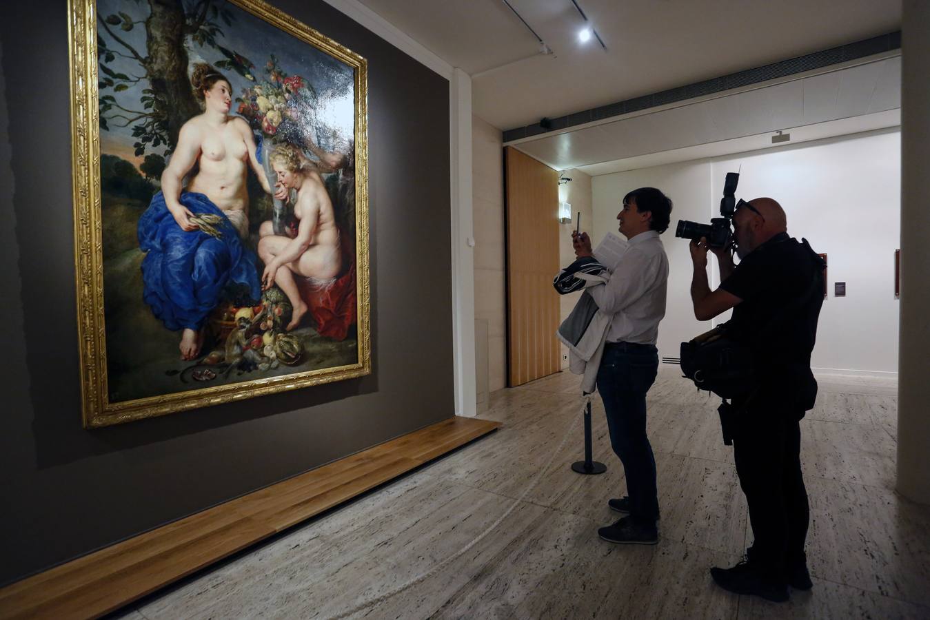 Acto de presentación de la obra de Rubens ‘Ceres y dos ninfas' que ha sido cedido temporalmente al Museo de León.