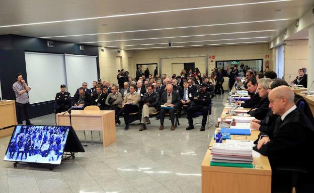 Vista general de la sala de la Audiencia Nacional donde se juzga el 'caso Bankia'. 