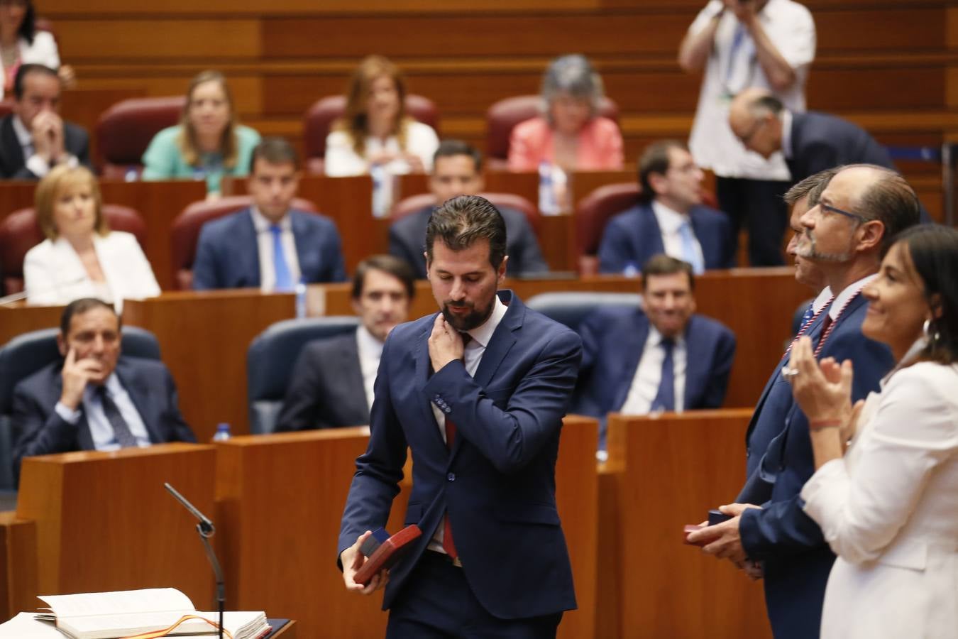 Fotos: Así ha vivido Luis Tudanca la sesión constitutiva de la X Legislatura de las Cortes de Castilla y León