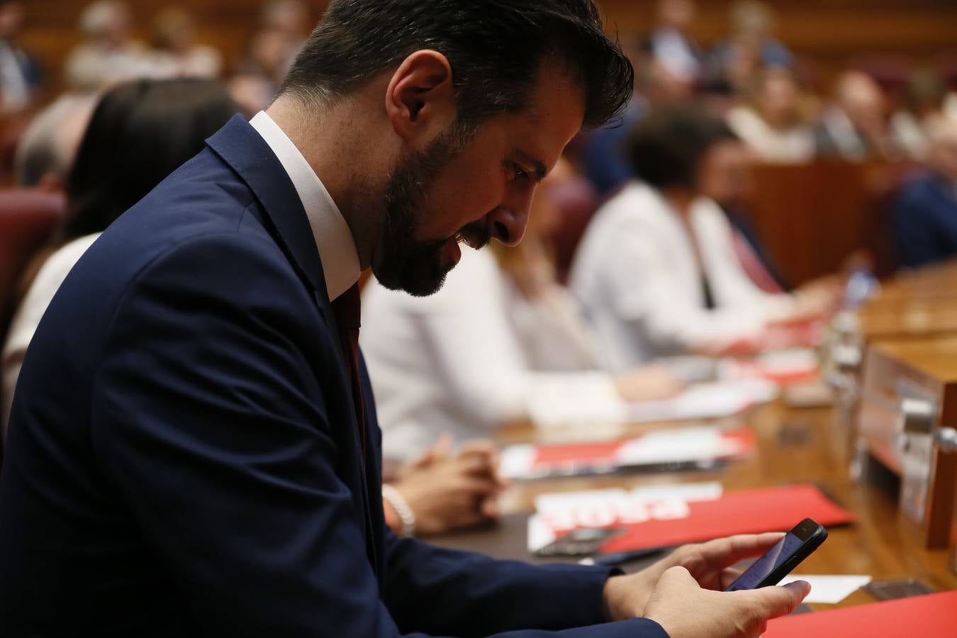 Fotos: Así ha vivido Luis Tudanca la sesión constitutiva de la X Legislatura de las Cortes de Castilla y León