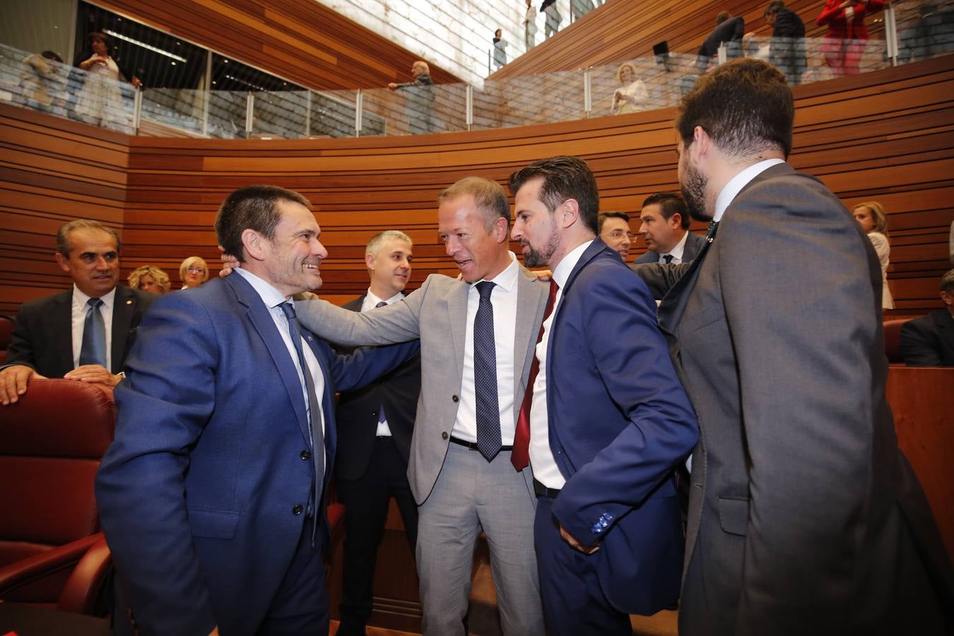 Fotos: Así ha vivido Luis Tudanca la sesión constitutiva de la X Legislatura de las Cortes de Castilla y León