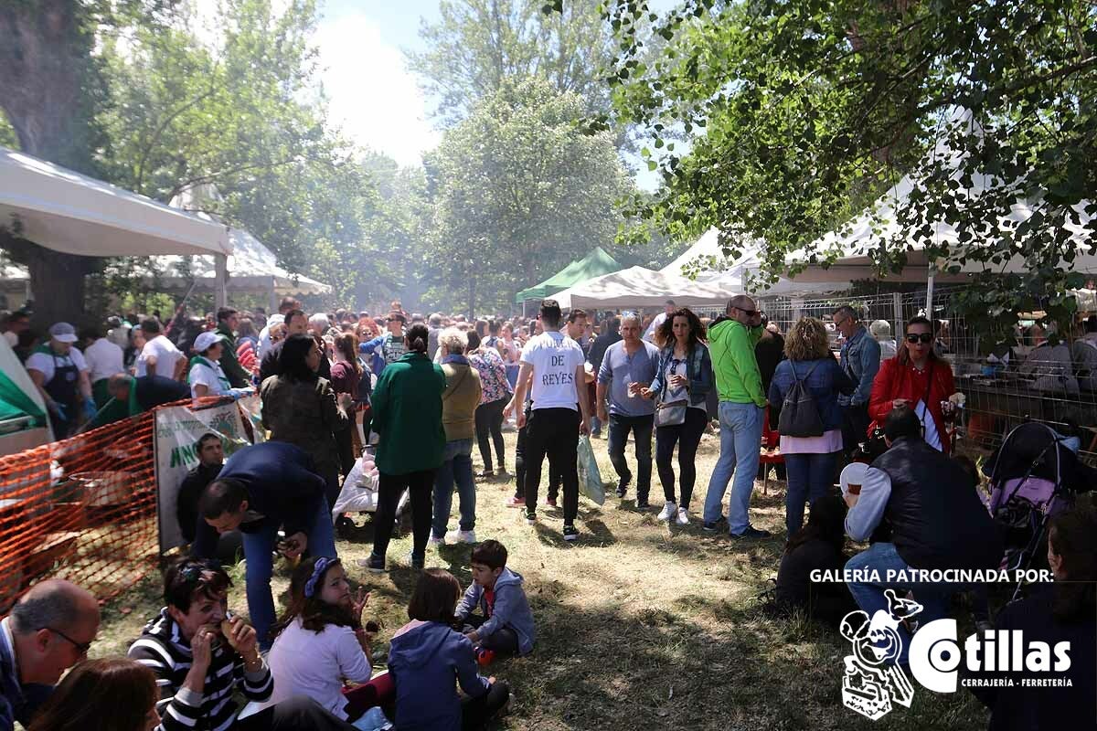 La mañana amanecía nublada y húmeda pero el día ha levantado y el Parque del Parral se ha llenado de burgaleses y amigos para celebrar la Festividad del Curpillos entre las carpas de las peñas