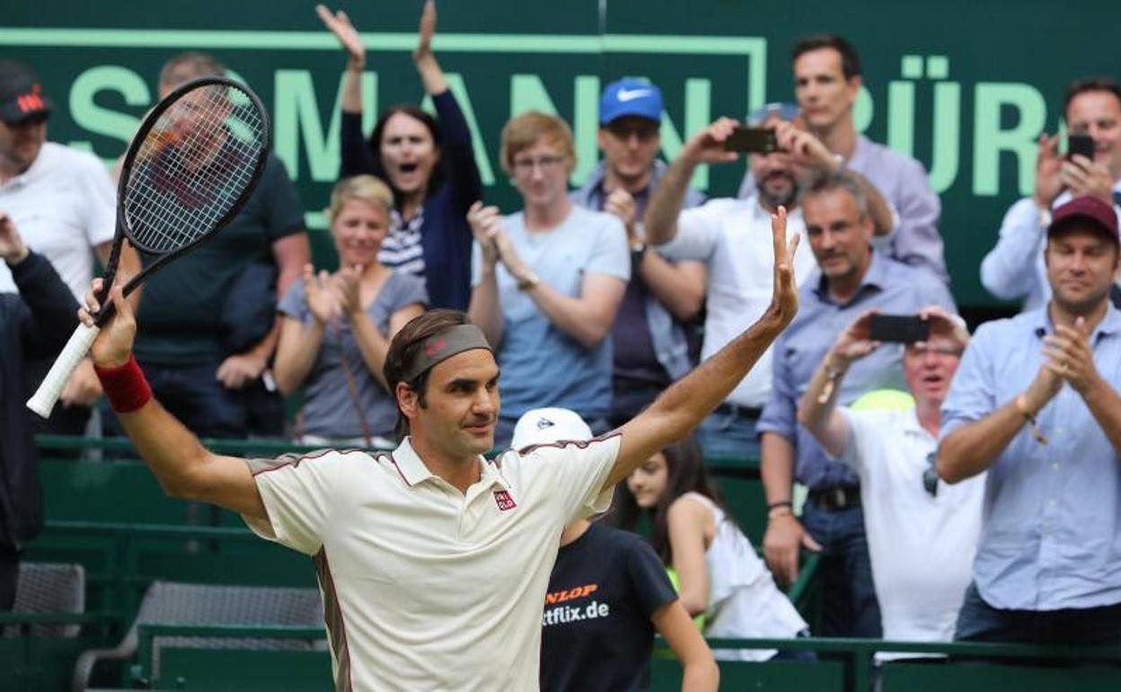 Roger Federer, ovacionado. 