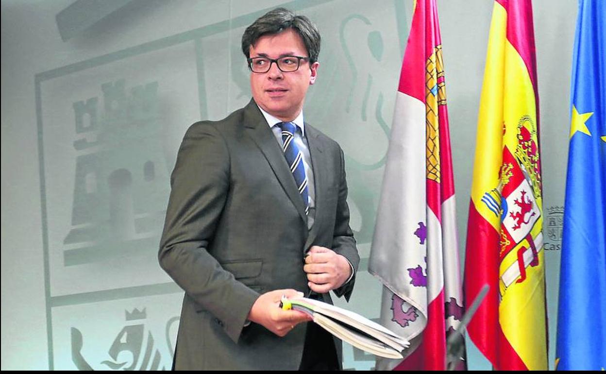 El director de Comunicación, Alejandro Salgado, en la rueda de prensa de este jueves.