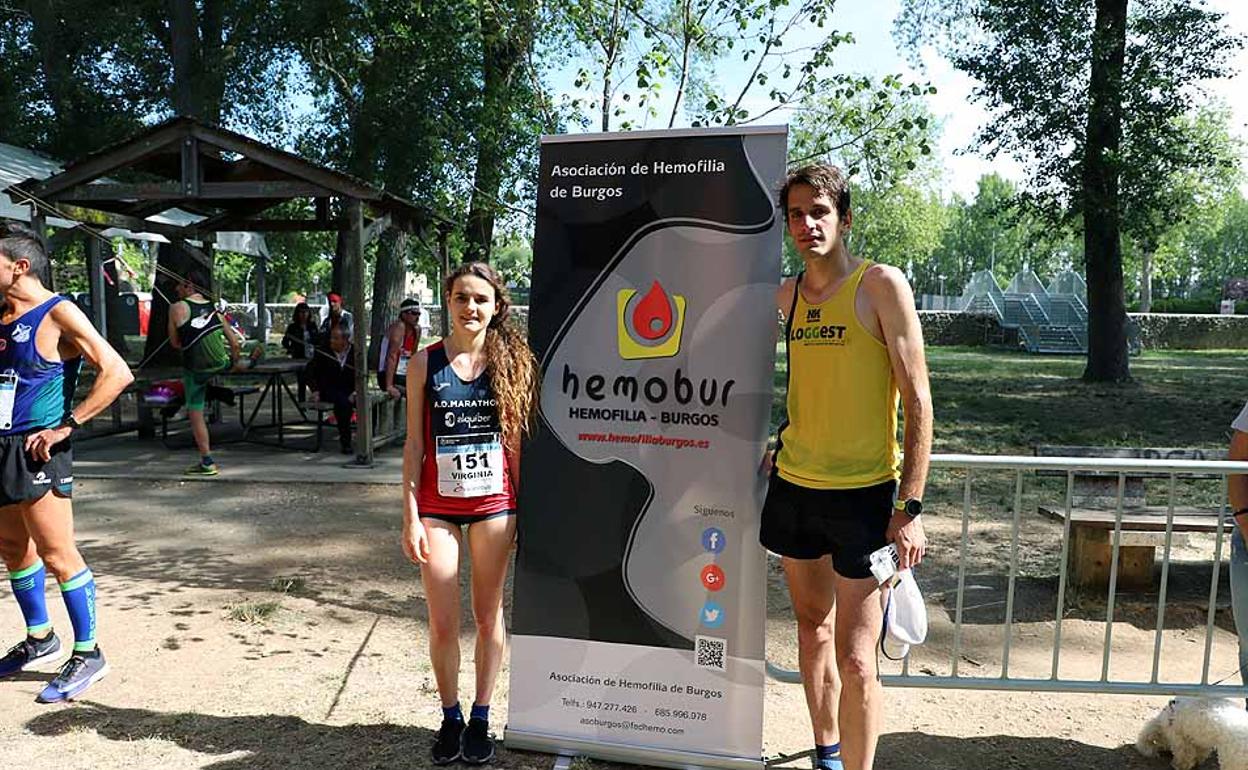 Los ganadores de la prueba, Virginia Torres y Rubén Castrillo 