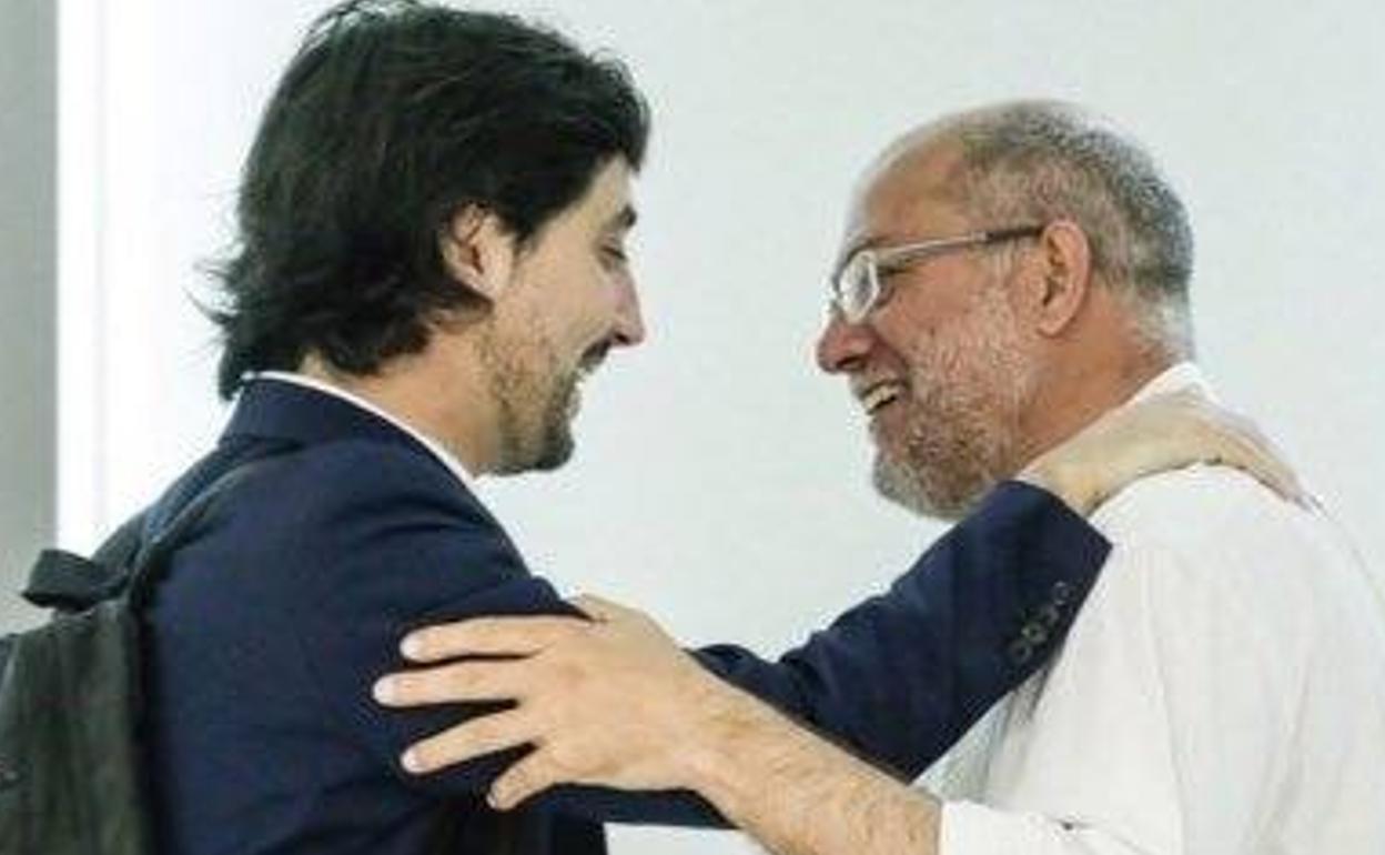 Francisco Igea y Toni Roldán en la foto que ilustra el perfil de twitter del primero. 