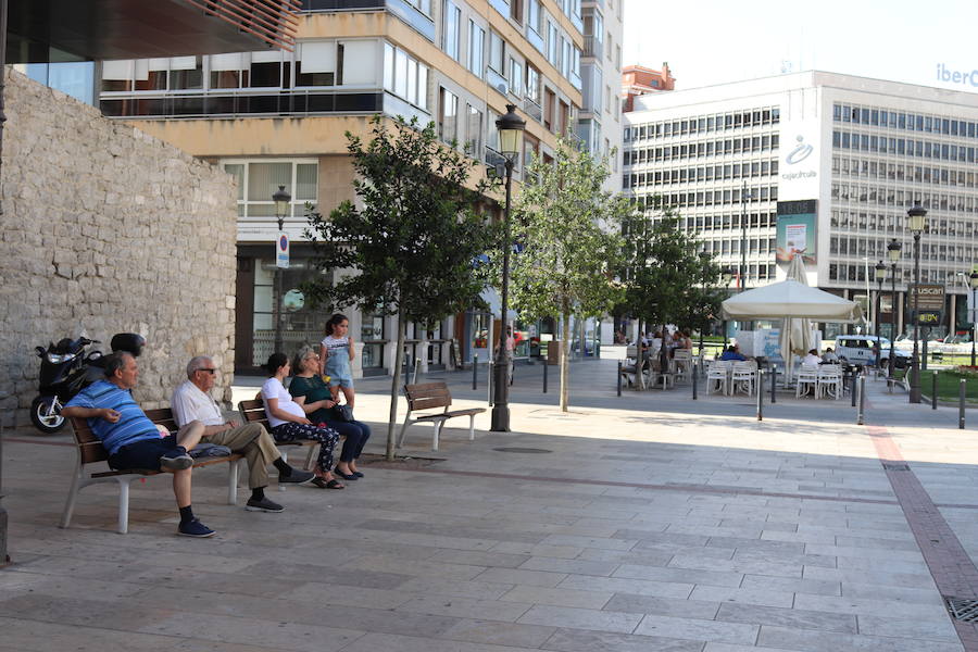 Fotos: Burgos afornta la primera jornada de la ola de calor de este verano