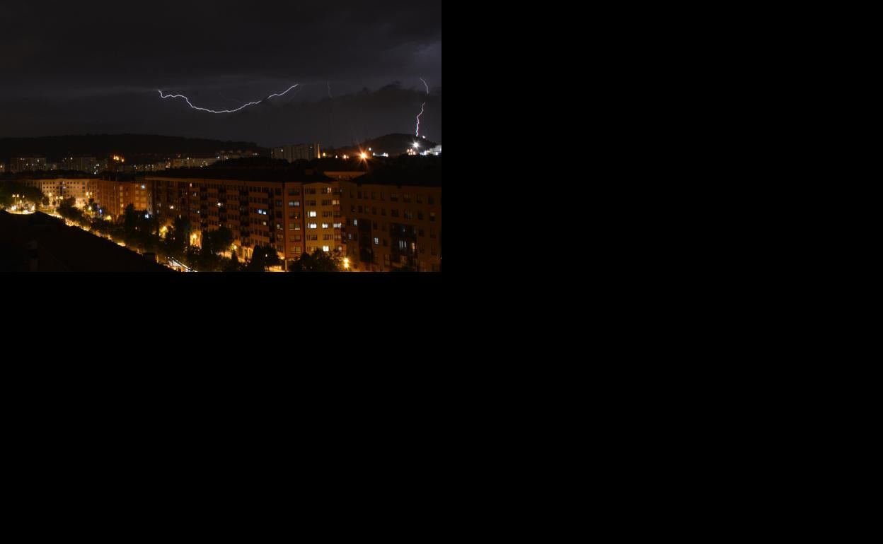 Tormenta de rayos. 