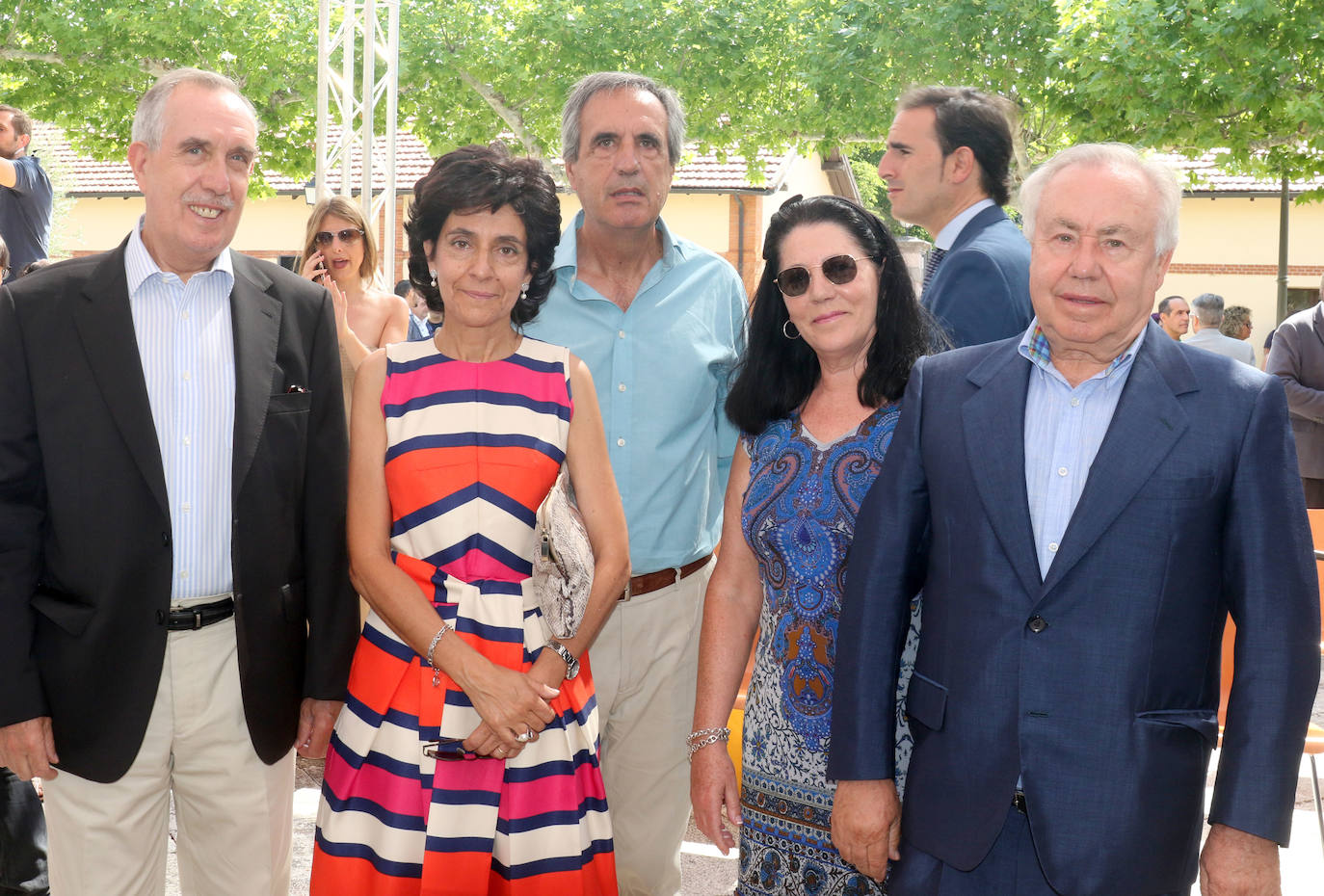 Familia de Germán Barrios. Su mujer Almudena Domizguz, con sus hermanos José y Tomas Dominguez y sus amigos Carmina Cano y Enrique Nuño.