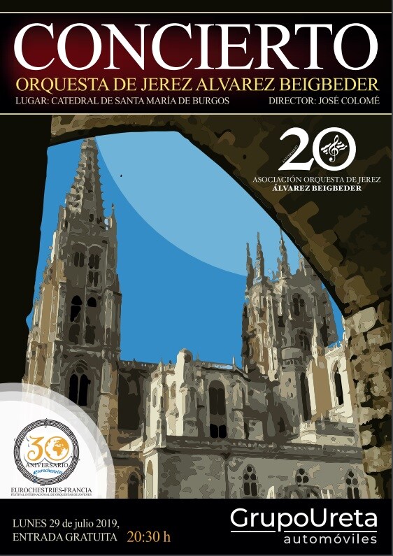 La Catedral acogerá un concierto de la Orquesta de Jerez Álvarez Beigbeder el 29 de julio 
