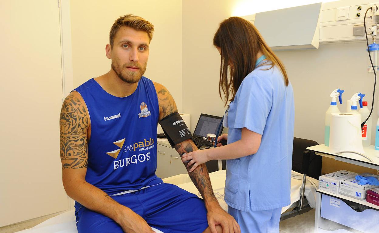 Javi Vega durante el reconocimiento.