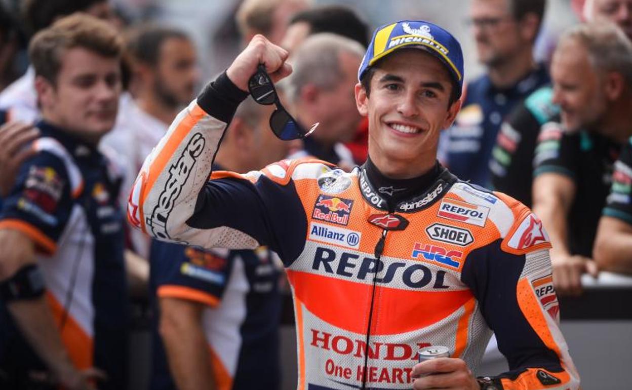 Marc Márquez tras la sesión de clasificación del GP de Austria.