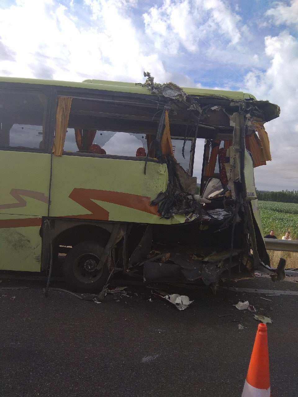 Fotos: Accidente en la A-62 a la altura de Palenzuela, Palencia