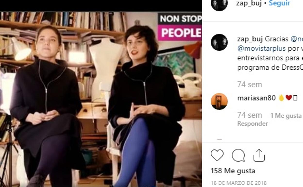 Imagen de Elena Zapico (izq.) y Raquel Buj tomada de la cuenta de Instagram de Zap&Buj. 