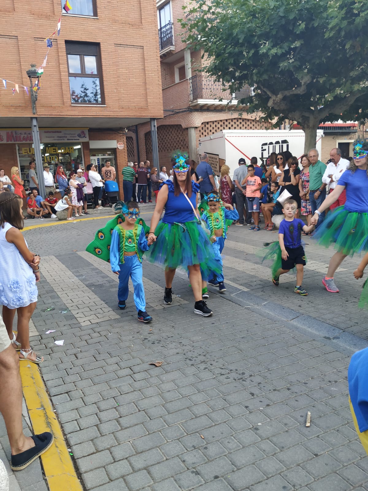 Desfile de carrozas en Melgar