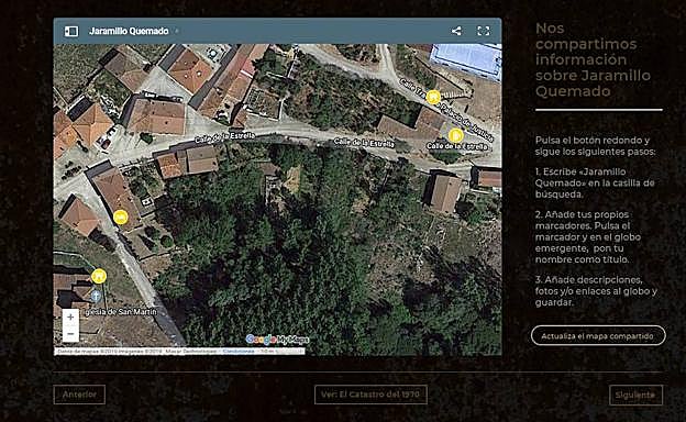 El espectador puede compartir información sobre Jaramillo Quemado. 