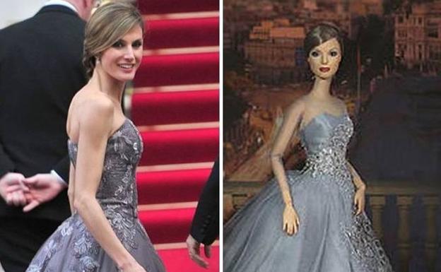 Imagen principal - Imágenes de las muñecas de la Reina Letizia. La primera arriba, la segunda abajo