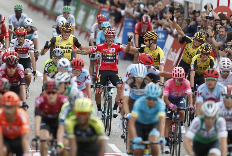 El ciclista esloveno conquista la primera grande de su carrera