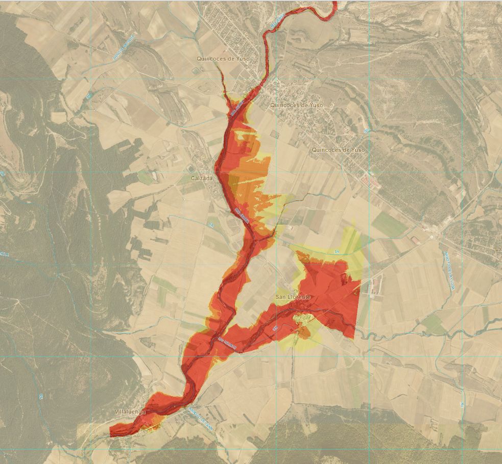 Fotos: Principales zonas potencialmente uinundables de la cuenca del Ebro