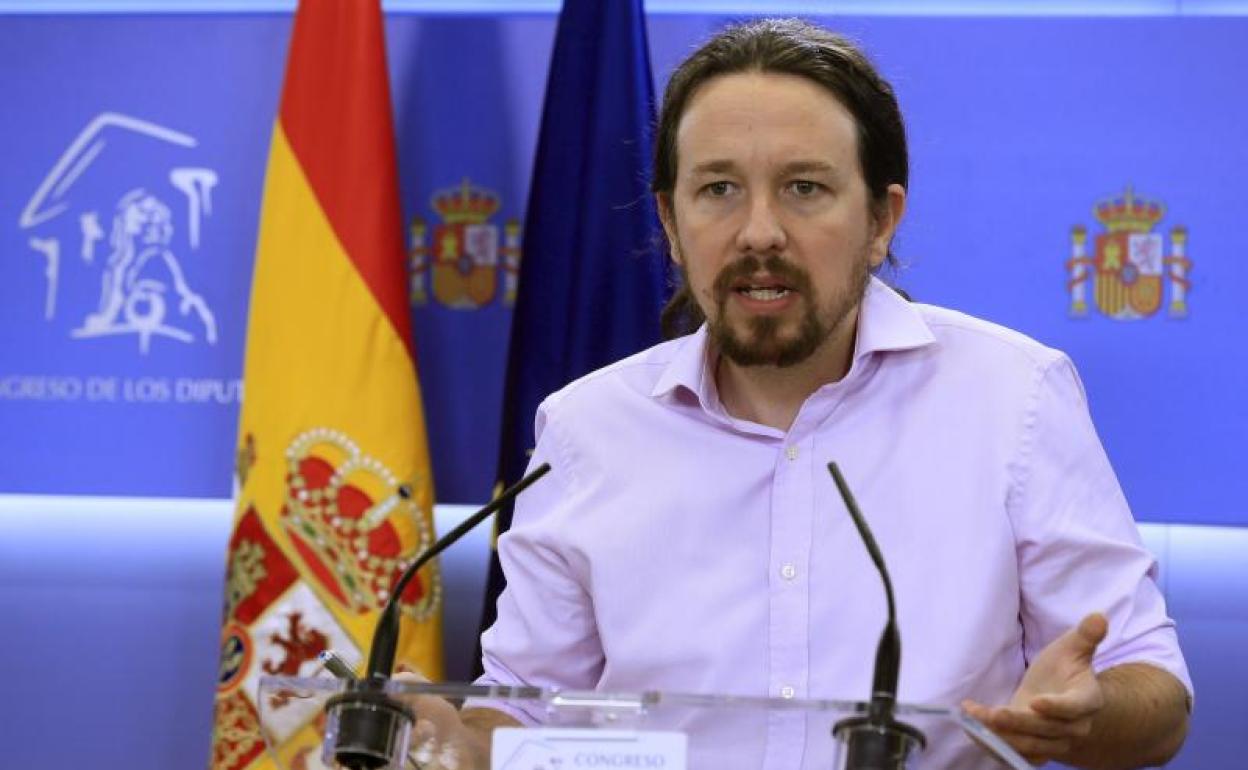 Pablo Iglesias, líder de Unidas Podemos. 