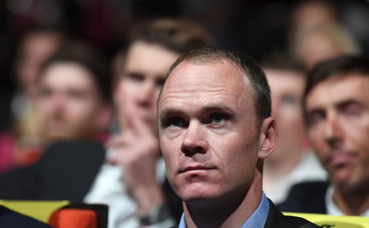 Chris Froome, durante la presentación del Tour de 2020 en París. 