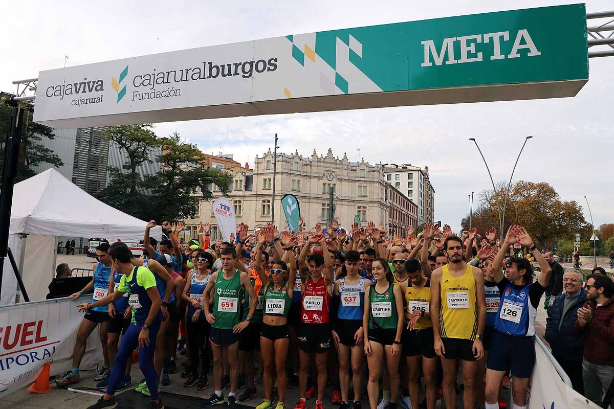 Dani Arce y Lidia Campo han sido los vencedores en la prueba de 10 kilómetros que ha recorridos las calles burgaleses. 