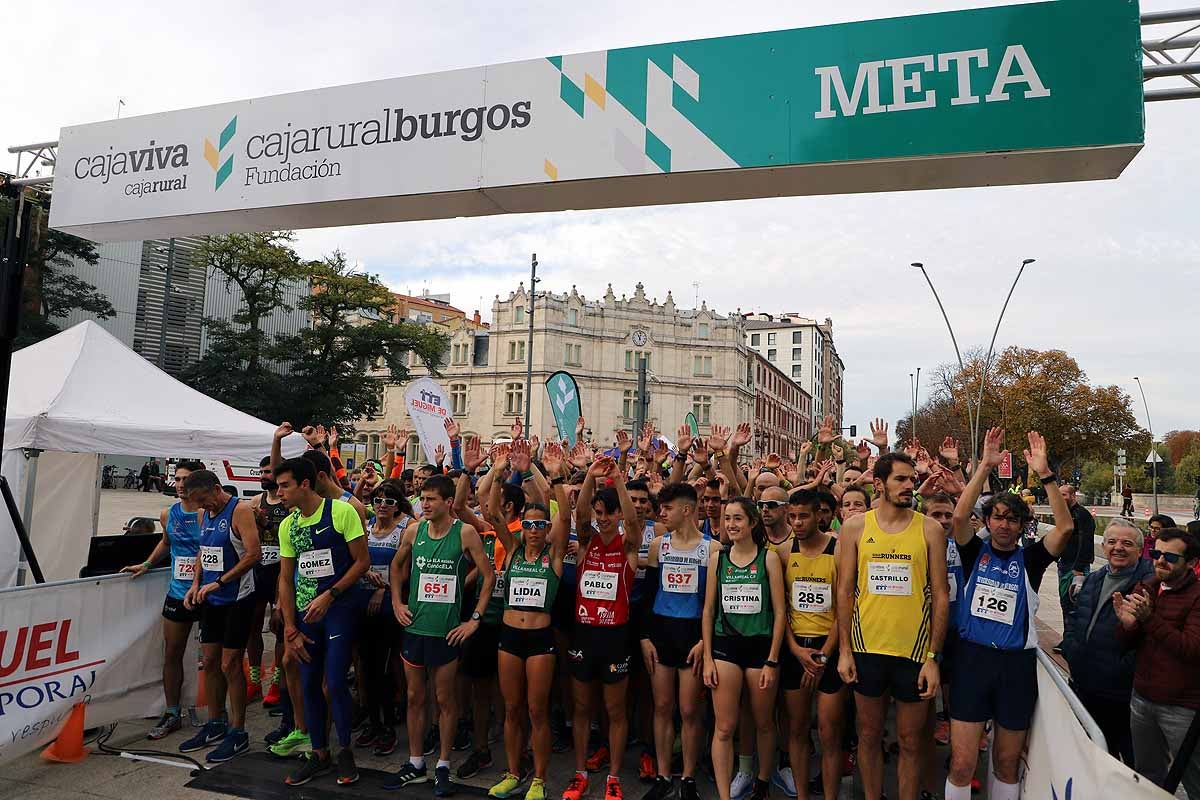 Dani Arce y Lidia Campo han sido los vencedores en la prueba de 10 kilómetros que ha recorridos las calles burgaleses. 