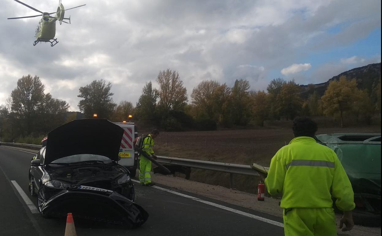 Se ha enviado al lugar un helicóptero medicalizado