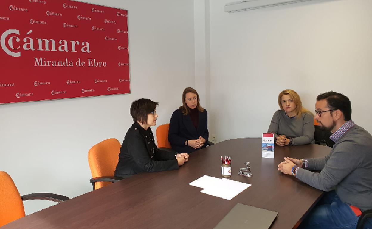 Nacarino en la Cámara de Comercio de Miranda de Ebro. 