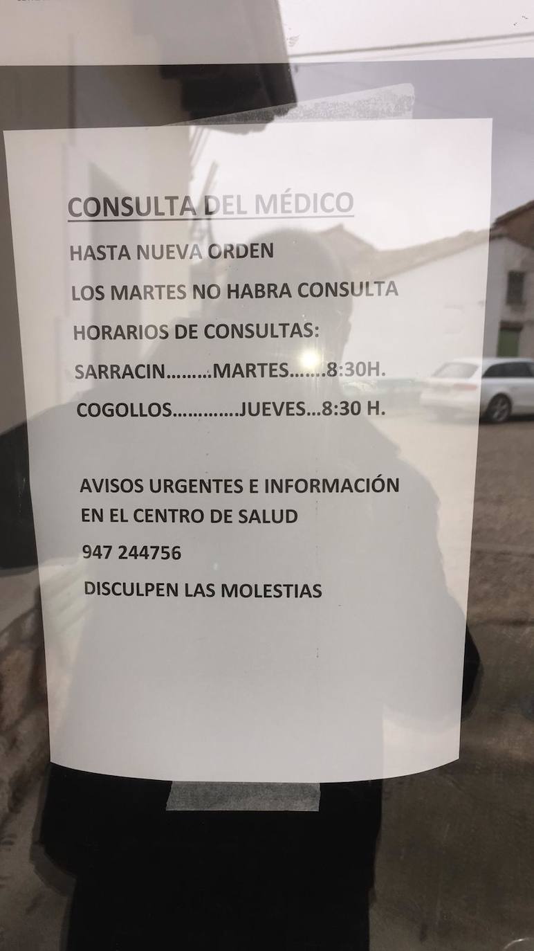 La baja de un facultativo deja a Valdorros sin médico durante tres semanas