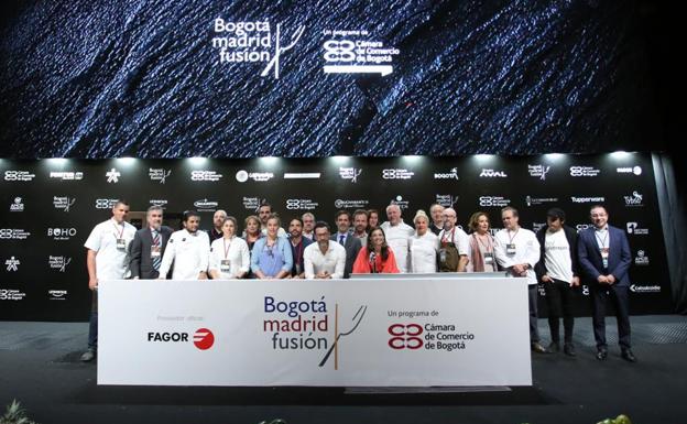 Participantes del encuentro Bogotá Madrid Fusión.