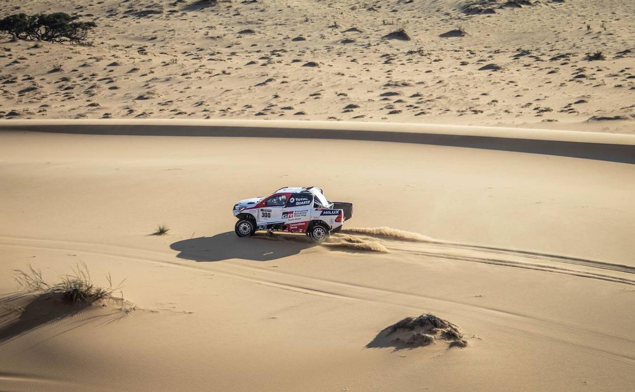 El Toyota Hilux de Fernando Alonso. 