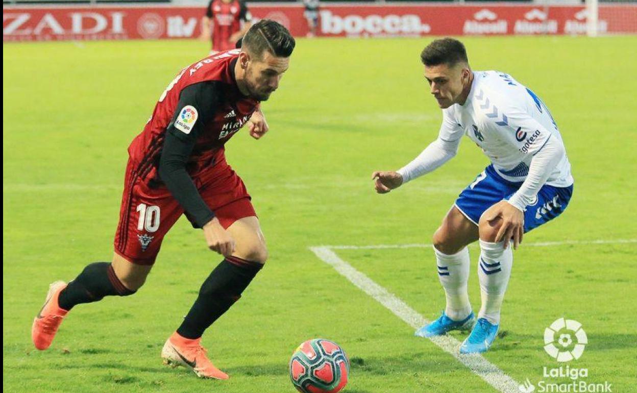 Imagen del último partido en casa del Mirandés. 