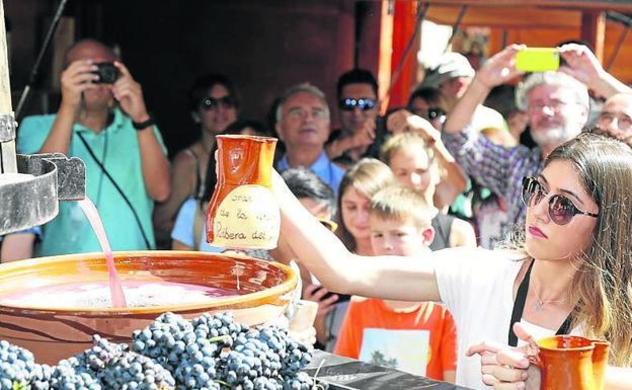 Fiesta de la Vendiimia en la Ribera del Duero. 