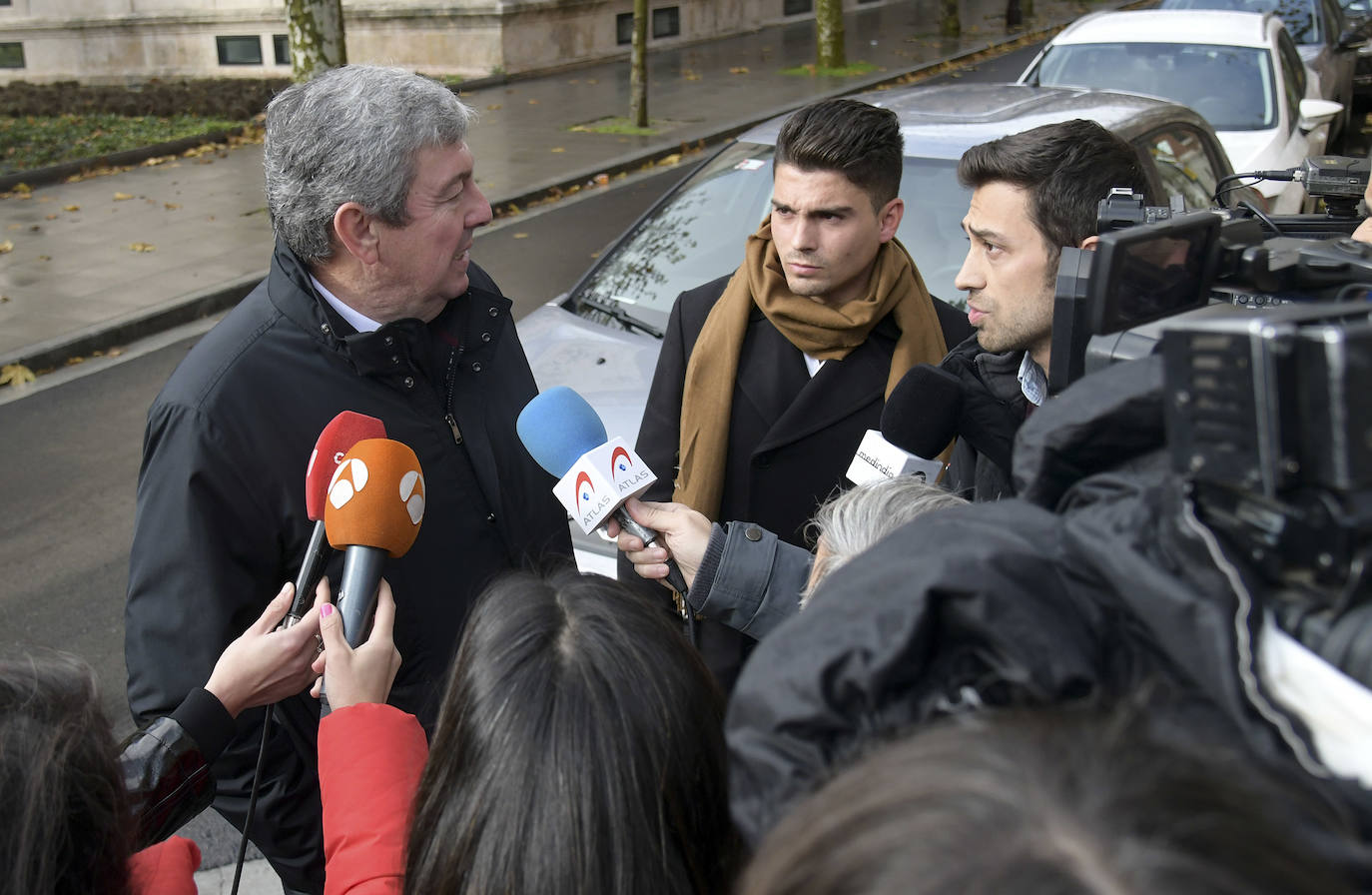 Sala habilitada para los medios en la Audiencia Provincial de Burgos. 