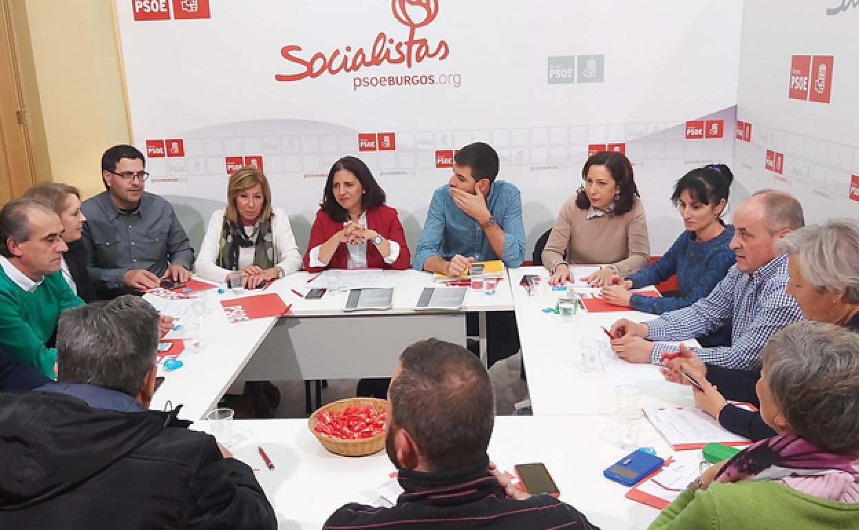 Reunión del plenario de la Comisión Ejecutiva Provincial del PSOE. 