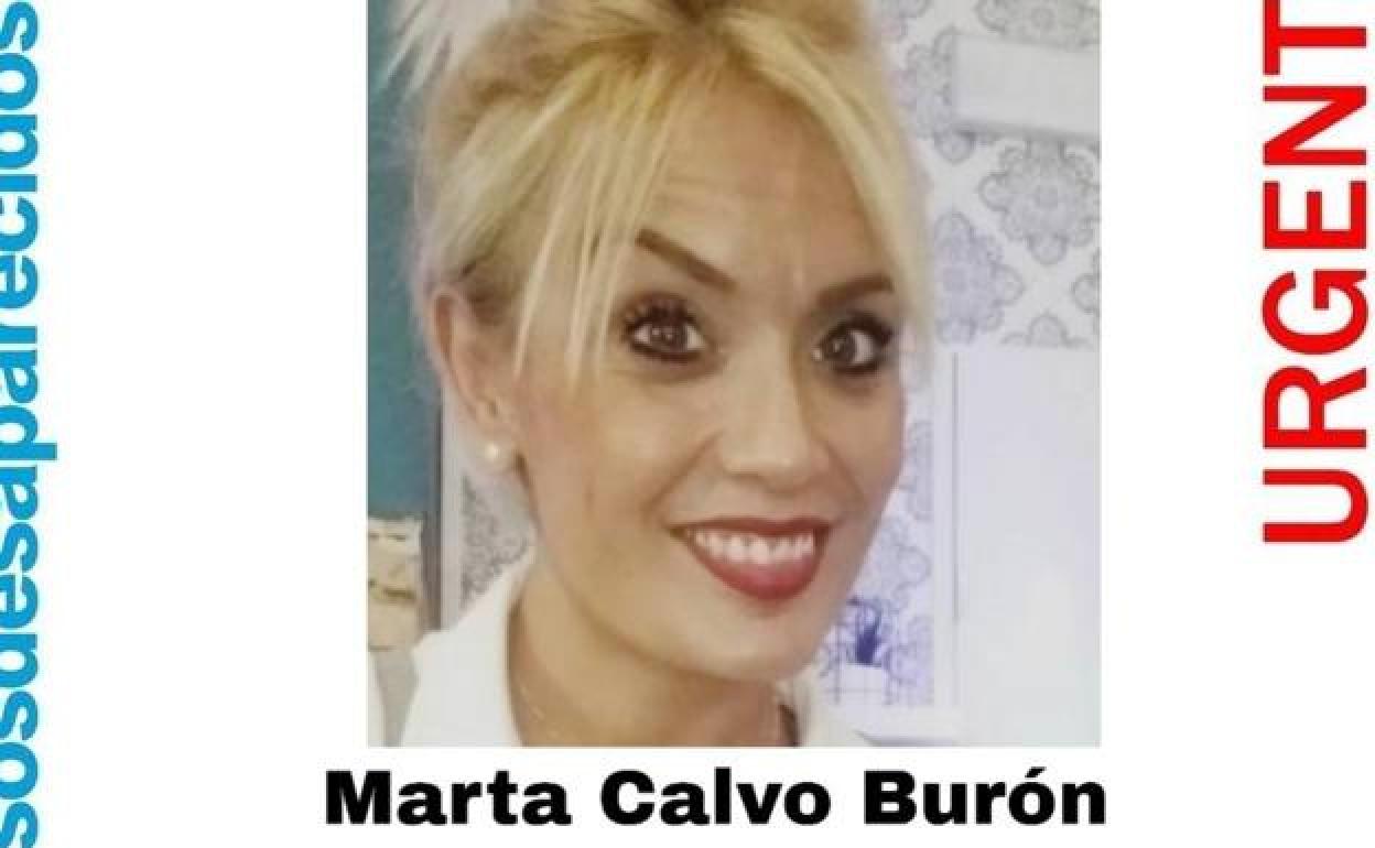 Imagen difundida por SOS Desaparecido de Marta CALVO bURÓN.