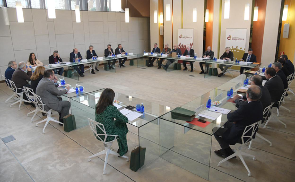 Imagen de la reunión mantenida por el Patronato de la Fundación Atapuerca 